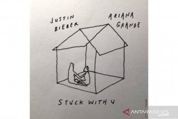 Justin Bieber dan Ariana Grande buat lagu duet "Stuck With U"