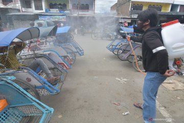 Penertiban penggunaan masker  di Pasar