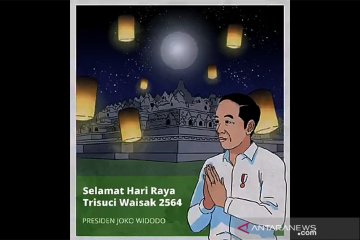 Presiden Jokowi sampaikan ucapan selamat Hari Trisuci Waisak