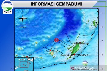BMKG mutakhirkan gempa Laut Banda jadi magnitudo 6,9