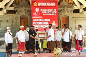 Bupati Gianyar mulai bangun Bale Pengayah  Pura Dalem Tegal Tugu