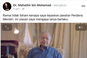 Mahathir ungkap pengunduran dirinya dari PM