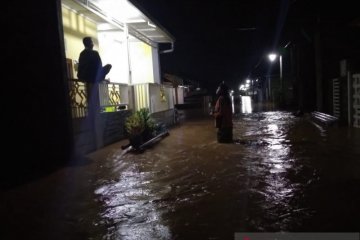 Puluhan rumah di perumahan Asabri Kabupaten Kediri terendam banjir