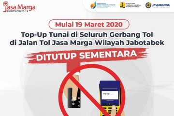 Jasa Marga tutup sementara fasilitas top-up tunai selama Lebaran