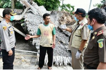 Ratusan rumah di Serdang Bedagai rusak diterjang angin