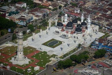 Foto udara Masjid Raya tertua di Asia