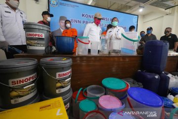 Rilis kasus sabu 5 kg di Jatim