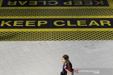 Stasiun KA Waterloo sepi penumpang pada jam sibuk