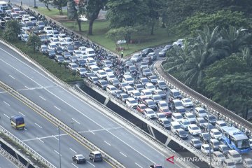 Kepadatan kendaraan di Jakarta saat PSBB