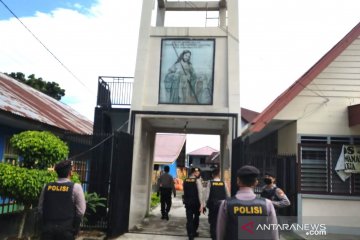 Polres Bengkulu sosialisasikan pencegahan COVID-19 di gereja