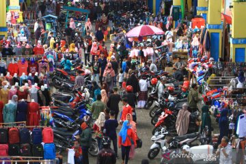 Suasana Pasar Tengah Pontianak Jelang Lebaran