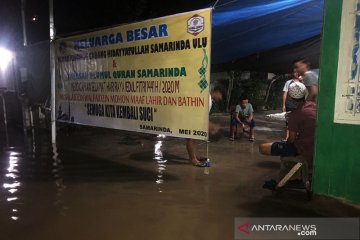 Kota Samarinda dikepung banjir di malam Lebaran