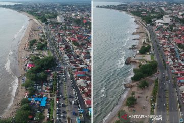 Wisata lebaran di pantai Padang