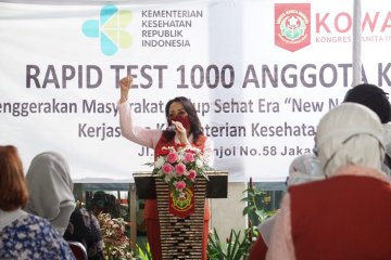 1.000 anggota Kowani ikuti tes cepat COVID-19