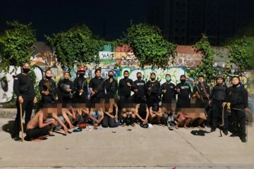 Polisi tangkap 12 pemuda diduga anggota geng motor