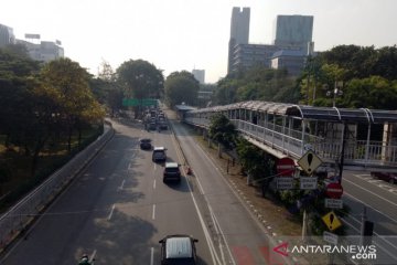 Hari pertama PSBB transisi, Lalu Lintas Jakarta ramai lancar