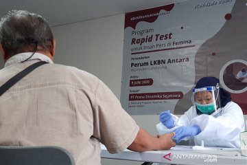 LKBN ANTARA gelar "rapid test" COVID-19 di Femina