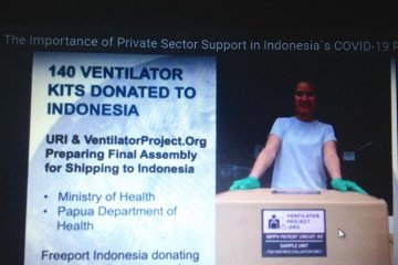 Universitas di AS akan kirim 140 ventilator tambahan ke Indonesia