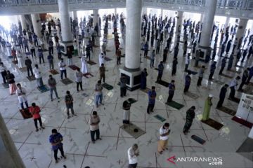 Masjid Agung Syekh Yusuf kembali laksanakan shalat jumat