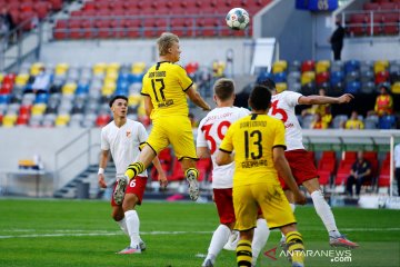 Gol Erling Haaland di ujung laga antar Dortmund kalahkan Fortuna Dusseldorf