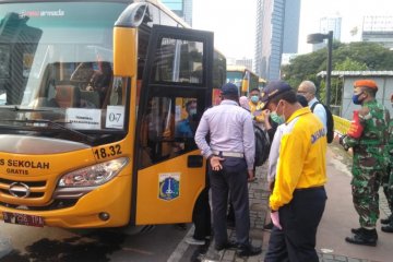 Dishub pastikan jemputan penumpang KRL gunakan bus sekolah gratis
