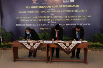 BPIP, UGM, UIN Suka, INFID kerja sama pemajuan toleransi di Indonesia