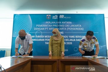 Dishub DKI-MRT Jakarta tandatangani perjanjian subsidi tahun 2020