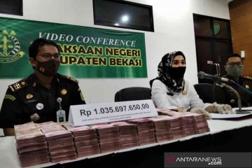 Kejaksaan Kabupaten Bekasi terima Rp1 miliar kerugian negara