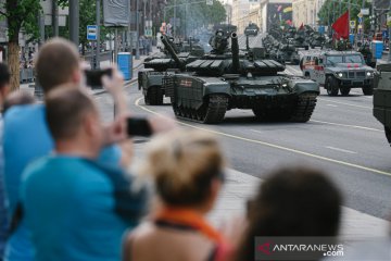 Latihan Parade Hari Kemenangan di Moskow