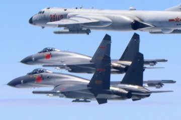 Taiwan lacak dengan rudal  pesawat penyusup China