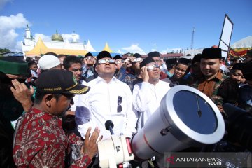 Aceh pantau gerhana matahari parsial ikuti protokol COVID-19