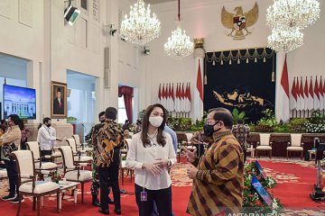 Rapat kabinet perdana tatap muka, para menteri ikuti protokol ketat