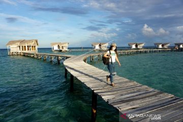 Foto - Objek Pulo Cinta Boalemo mulai dikunjungi warga