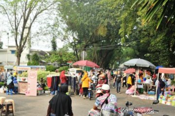 Kawasan CFD Palembang kembali dipenuhi warga  dan pedagang