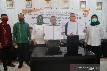 Pemkab Gorontalo dan KPU tandatangani NHPD