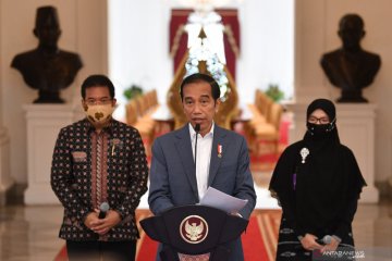 Presiden sampaikan keterangan pers