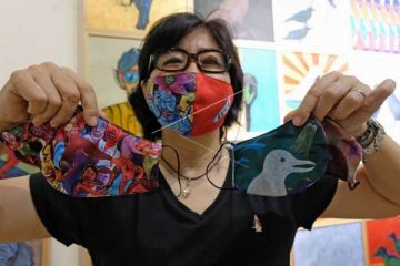 Pameran masker cetak digital