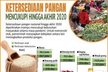 Ketersediaan pangan mencukupi hingga akhir 2020