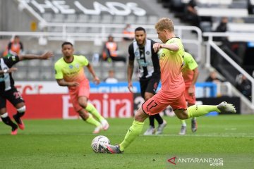 City lengkapi semifinalis Piala FA usai menang atas Newcastle