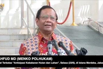 Mahfud MD: Indonesia berhasil meminimalisasi kebakaran hutan