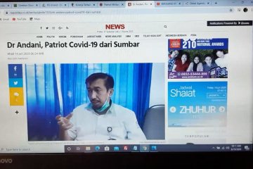 Cerita Dr. Andani Eka Putra, Patriot COVID-19 dari Sumbar