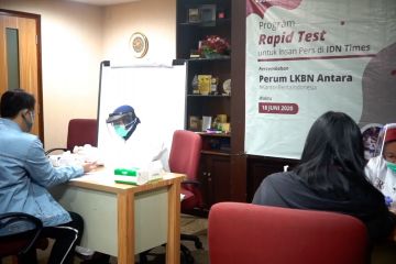 LKBN Antara gelar "rapid test" terhadap 41 insan media IDN Times