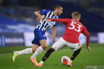 Liga Inggris: Manchester United kalahkan Brighton & Hove Albion 3-0