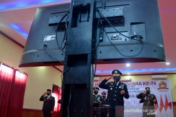 Upacara virtual  memperingati HUT Bhayangkara