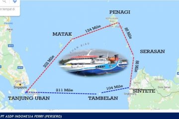 ASDP buka rute pelayaran Tanjung Uban Kepri- Sintete Kalbar