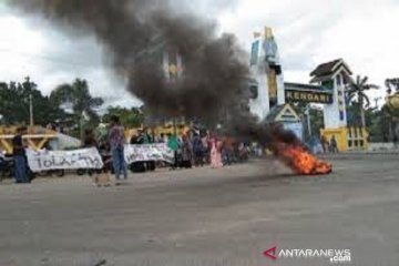 Hoaks, video pembakaran kantor polisi di Kendari karena warga tolak TKA China