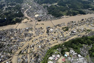 Hujan lebat di Kyushu Jepang, 13 orang hilang