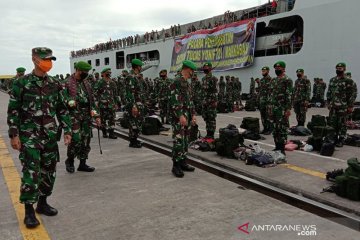 Pangdam XIV/Hasanuddin sambut Satgas Yonif 721/Mks penjaga perbatasan