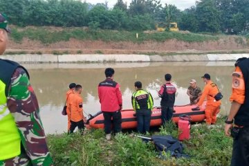 Tim SAR cari nenek tenggelam di Sungai Irigasi Kragilan Serang Banten
