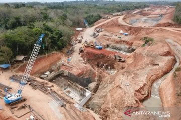 Jalan tol Bengkulu - Sumsel seksi I baru tersambung 6,5 kilometer